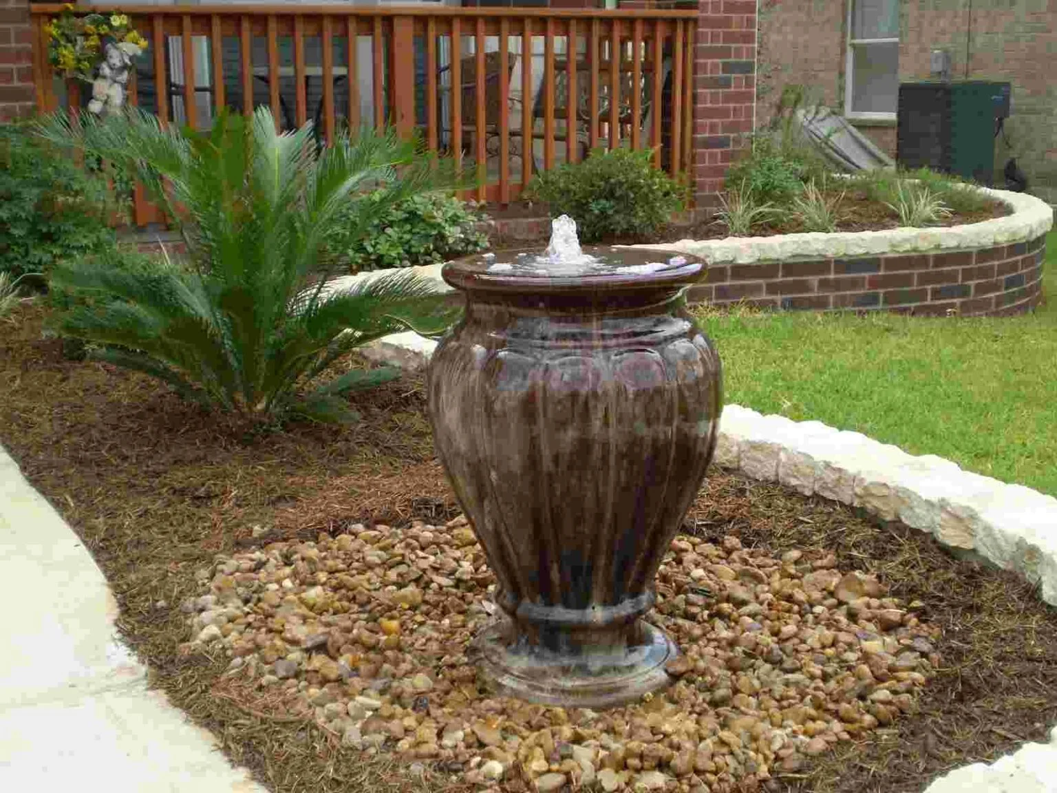 Landscaped pond and outdoor water feature near Milford Delaware